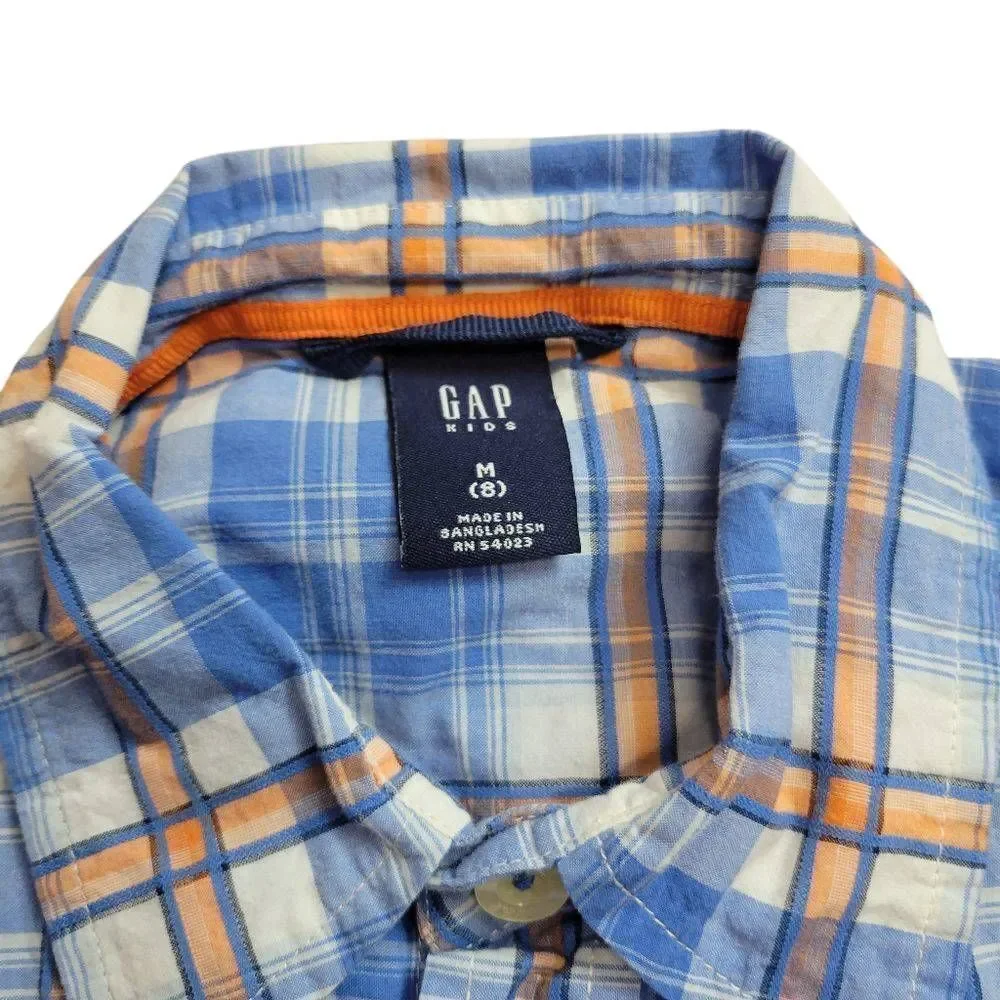 Gap kid's plaid shirt M8